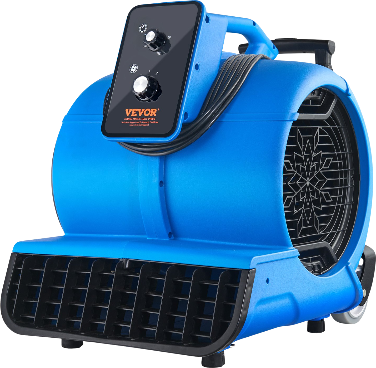 Vevor Floor Blower 1560 RPM 4000 CFM Air Mover with 3-Speeds and 3 Blowing Angles New