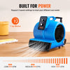 Vevor Floor Blower 1560 RPM 4000 CFM Air Mover with 3-Speeds and 3 Blowing Angles New