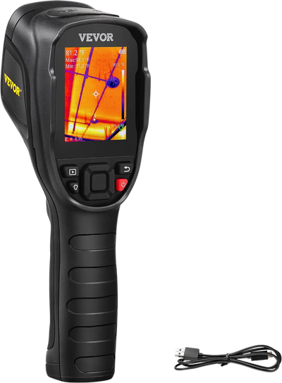 Vevor Thermal Imaging Camera 240 x 180 IR Resolution 43200 Pixels 20 Hz Refresh Rate 16 GB SD Card New