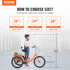 Vevor Adult Tricycle 26" 1-Speed Carbon Steel Cruiser with Backrest Seat Cushion and Basket New