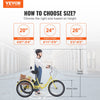 Vevor Adult Tricycle 24" 1-Speed Carbon Steel Cruiser with Backrest Seat Cushion and Basket New