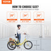 Vevor Adult Tricycle 26" 7-Speed Carbon Steel Cruiser with Backrest Seat Cushion and Basket New