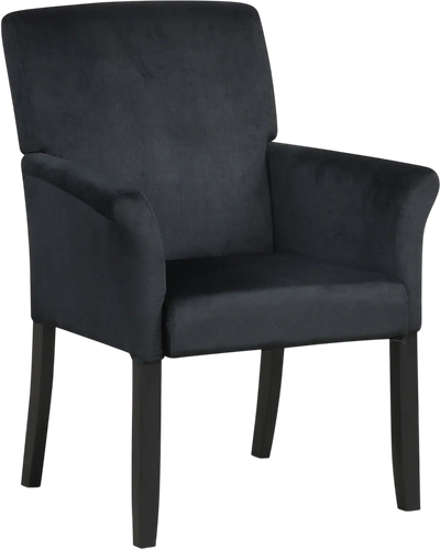 Costway Fabric Upholstered Executive Guest Armchair Rubber Wood Legs Accent Chair 35820649 New