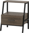 3-Tier Farmhouse Nightstand with Open Shelf