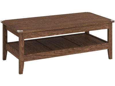 Costway Farmhouse Rustic Coffee Table Cocktail Center Table Thickened Tabletop 96456916 New