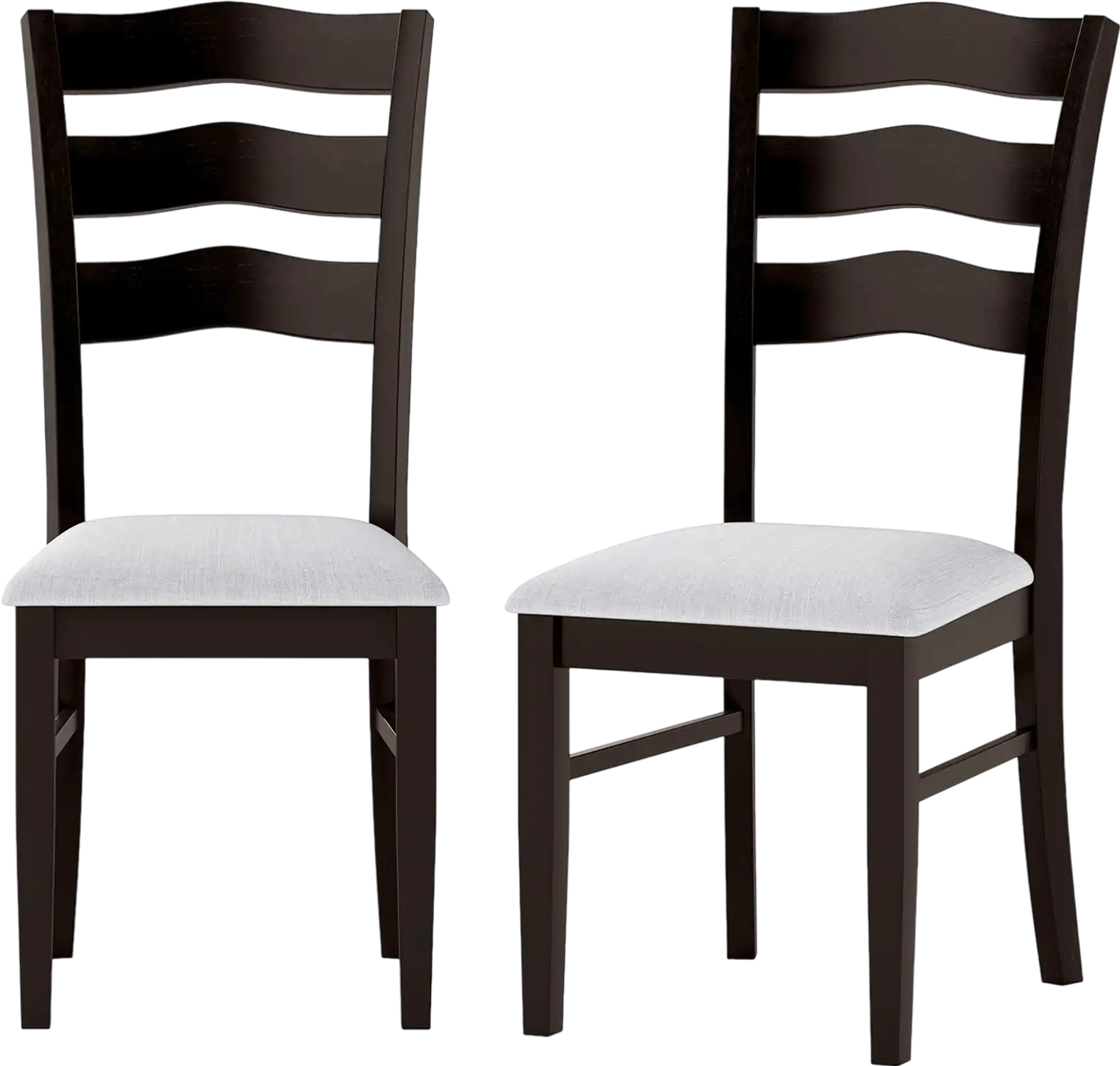 Costway Farmhouse Dining Chairs Set of 2 Hollow Back Kitchen Chairs 69909477 New