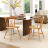 Farmhouse Kitchen Dining Chair Set of 2 with Rubber Wood Frame-Natural - Gallery View 1 of 10