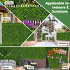 Artificial greenery foliage panels showcasing multiple plant types, ideal for garden, party, or home decoration.
