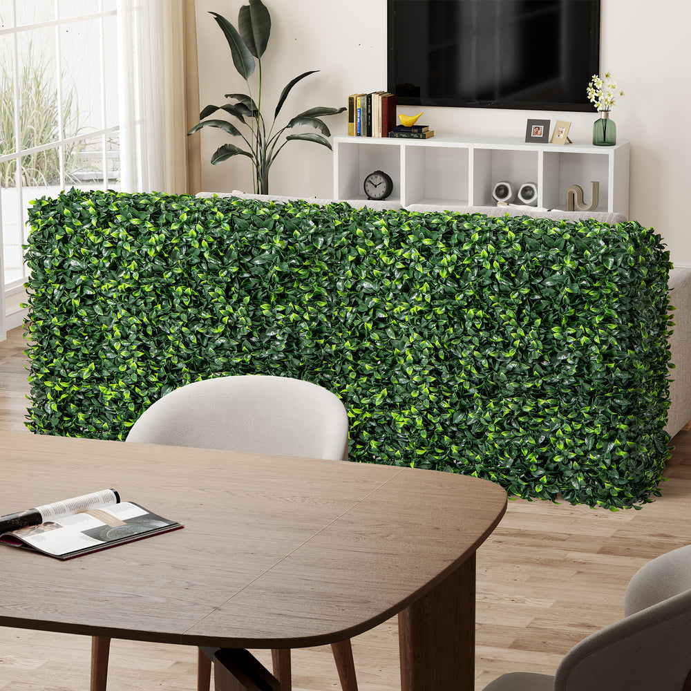 Faux Greenery Room Divider Decorative Privacy Screen Fence Hedge Wall-M - Gallery View 1 of 9
