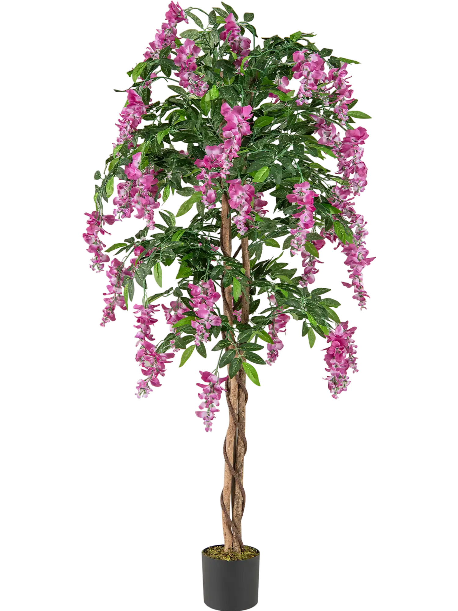 Costway 5.5' Faux Wisteria Plant Blooming Flowers Nursery Pot 127568934 New