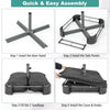 Fillable umbrella base with 2 sandbags and dust-proof cover, featuring a sturdy metal frame for outdoor stability.