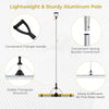 Lightweight aluminum 36” lake rake with foam floats, featuring a triangle design for stability and anti-slip handle.