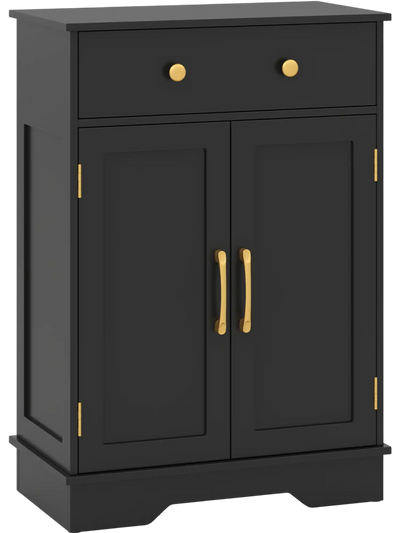 Costway Modern Buffet Sideboard Floor Storage Cabinet w/ Doors Drawer Adjustable Shelf 471935268 New