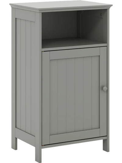 Costway Bathroom Floor Storage Cabinet Adjustable Shelf 86741259 New