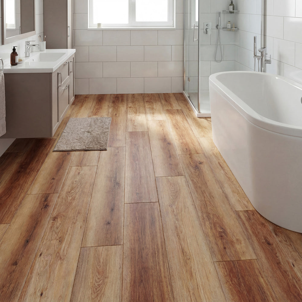 Floor Tile Vinyl Flooring Waterproof Vinyl Plank Flooring-Brown - Gallery View 1 of 10