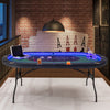 Foldable 10-Player Poker Table with LED Lights and USB Ports Ideal for Texas Casino-Green - Gallery View 1 of 10