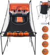 Foldable Basketball Arcade Game Kids Basketball Hoop Machine with 8 Exciting Playing Modes