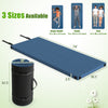 Foldable camping mattress in navy with high-density foam, waterproof cover, and anti-slip bottom for outdoor comfort.
