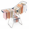 Foldable Clothes Drying Rack with Sock Clips Heavy-Duty Stainless Steel Frame-Blue - Gallery View 1 of 2