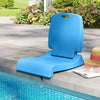 Foldable Outdoor Pool Chair with Handle and Back Support-Blue - Gallery View 1 of 9