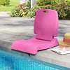 Foldable Outdoor Pool Chair with Handle and Back Support-Pink - Gallery View 1 of 9