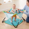Foldable Portable Baby Jumper Indoor/Outdoor Infant Activity Center with Interactive Toys-Blue - Gallery View 1 of 10