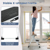 Folding 2 step ladder with anti-slip pedal, reinforced cross bar, and compact design for safe indoor and outdoor use.