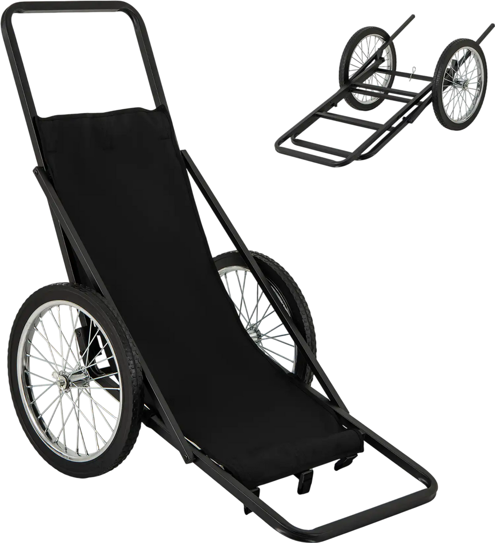 550 LBS Folding Deer Game Cart with Polyester Liner for Hunting