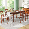 Folding dining chairs set of 2 with padded seat and rubber wood frame, perfect for small spaces and stylish dining.
