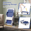 Folding platform hand truck with a robust metal frame, 330/660 lbs capacity, and a space-saving design for easy storage.
