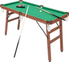 Folding Portable Billiards Table Game Set with Adjustable Foot Levelers