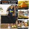 Folding portable outdoor cook station with heat-resistant aluminum tabletop, ideal for camping, BBQ, and parties.
