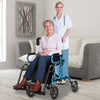 Folding Rollator Walker with 8-inch Wheels and Seat-Navy - Gallery View 1 of 10
