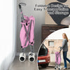 Folding shopping utility cart in pink with a water-resistant canvas bag, designed for easy transport and storage.
