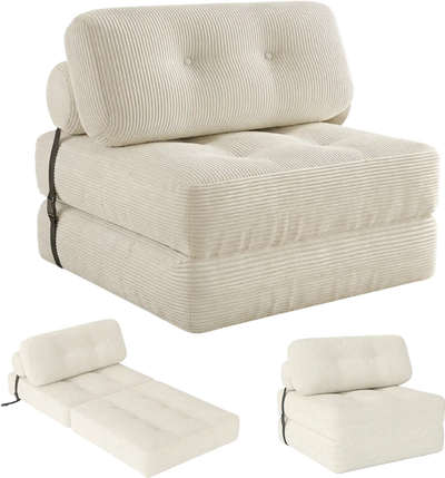 Costway Folding Sofa Bed with Pillow Back Support 43375756 New