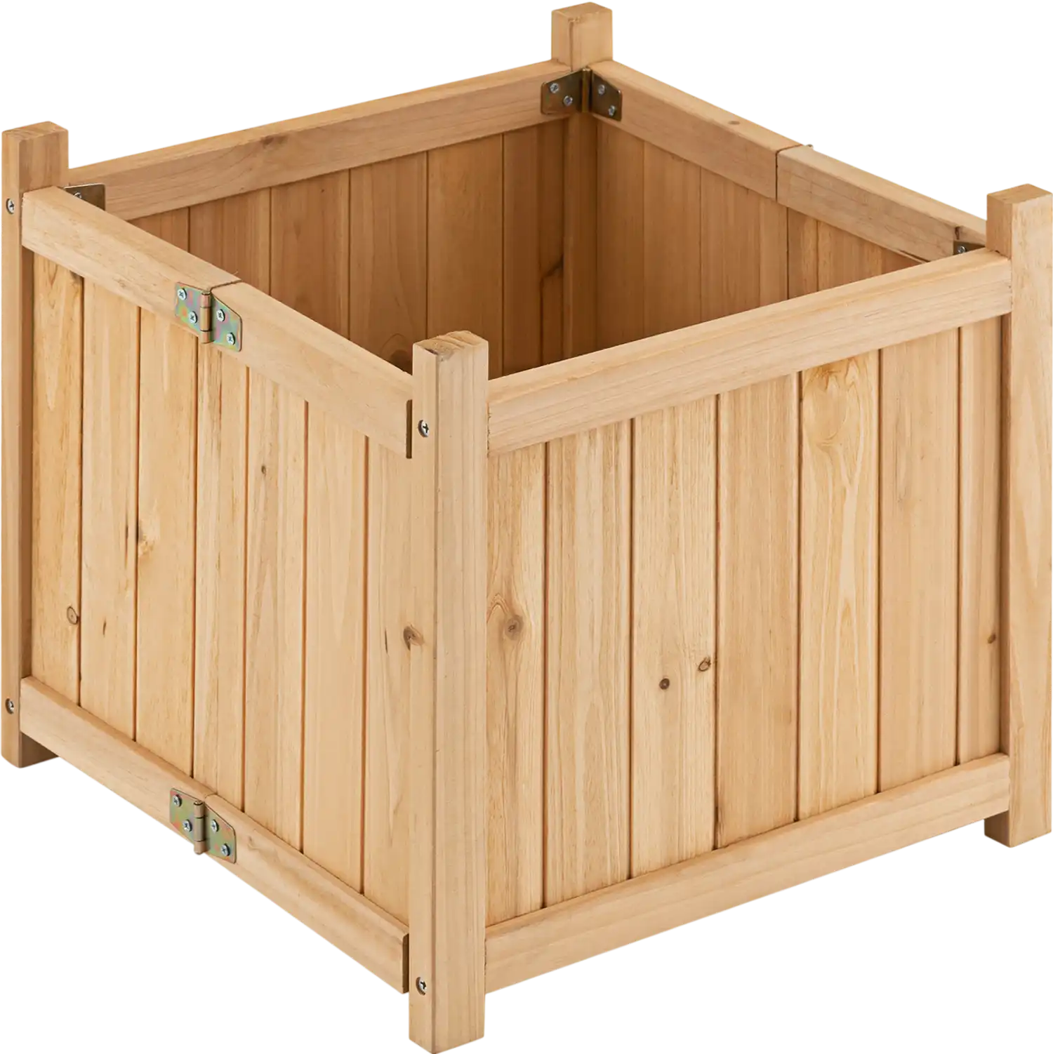 Costway Folding Fir Wood Raised Garden Bed Removable Bottom 76321459 New