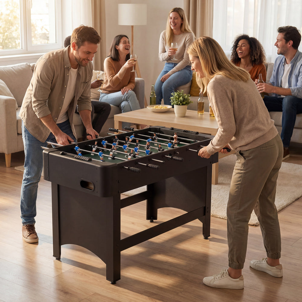 Foosball Table Competition Full Size Soccer Game Table with 22 Players-Black - Gallery View 1 of 10