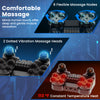 Foot and calf massager in gray with 8 kneading nodes, heat function, and vibration for soothing muscle relaxation.