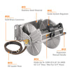 Giraffe Tools Wall Mounted Hose Reel Stainless Steel Heavy Duty New