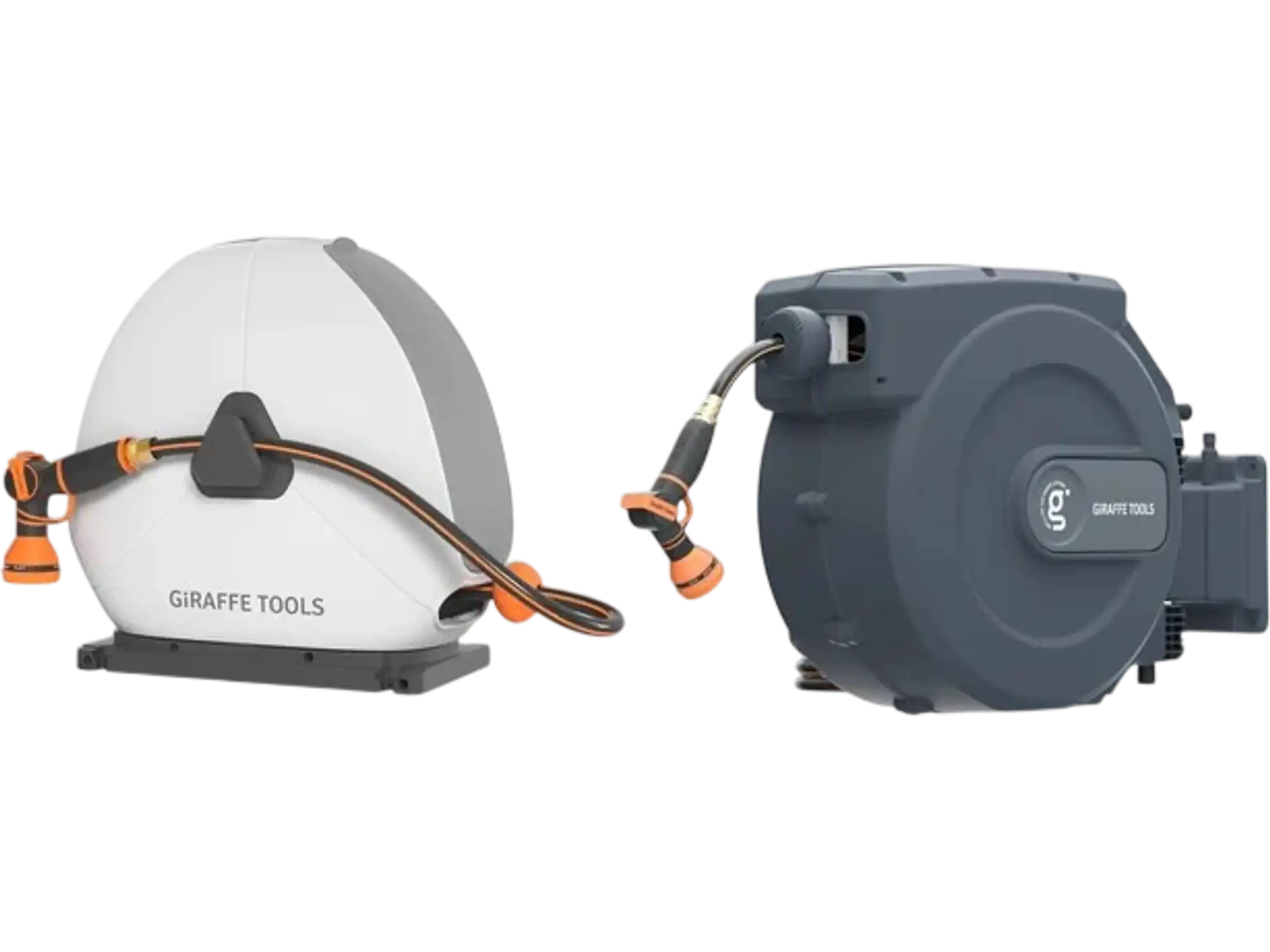 Giraffe Tools Retractable Hose Reel Bundle 5/8 in. 115ft + 92ft New