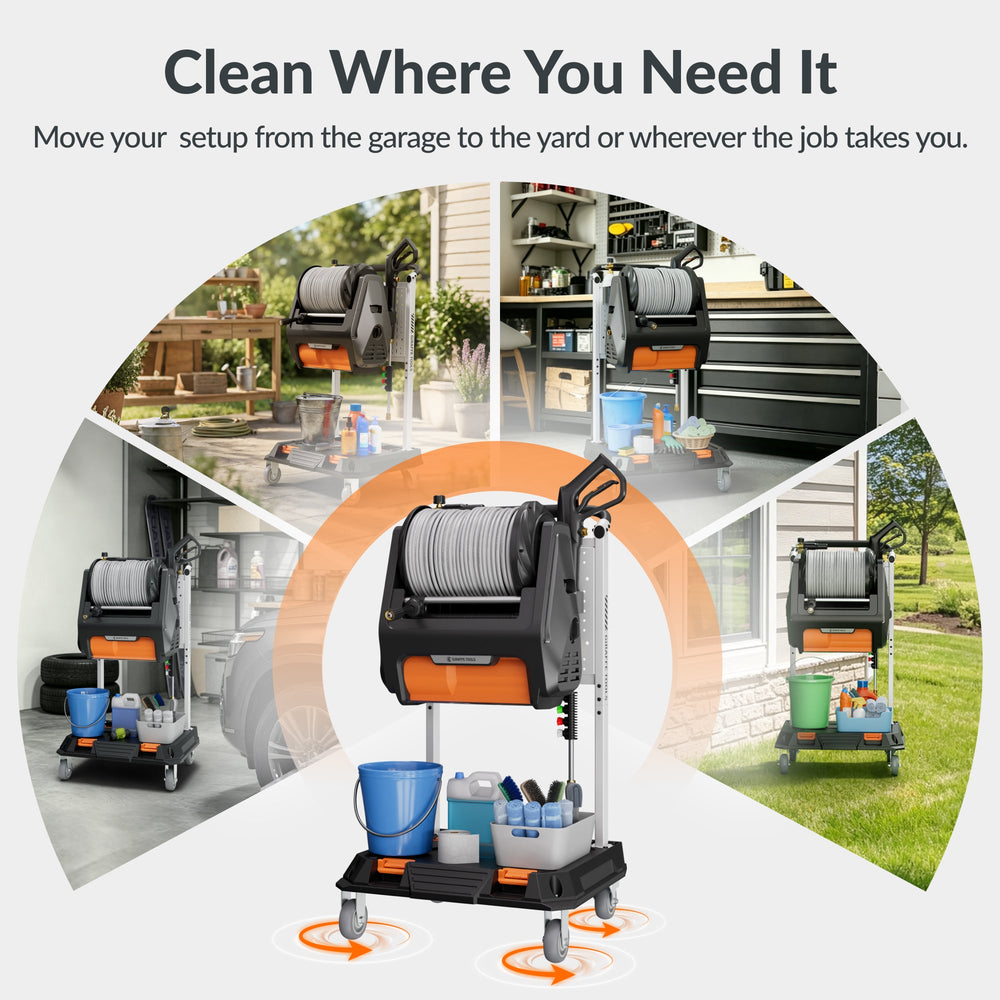 Giraffe Tools Mobile Pressure Washing Station 3700 PSI 100ft New