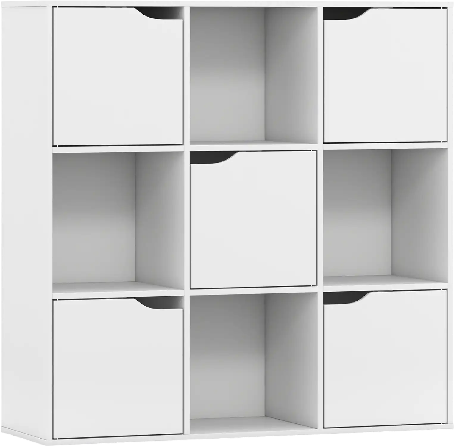 Costway 9-Cube Wooden Freestanding Bookcase Home Office 71689540 New