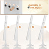 Adjustable tilt angles of the Free Standing Full Length Jewelry Armoire with LED Lights for optimal viewing.