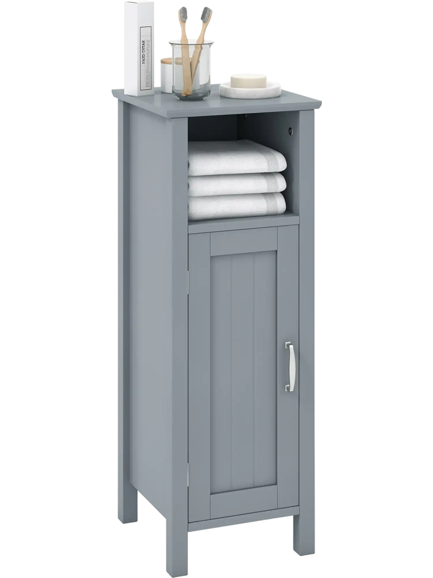 Costway Bathroom Storage Organizer 2-Tier Cabinet 98627153 New