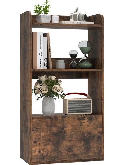 Costway 3-Tier Freestanding Bookshelf Open Shelf Bookcase 418672935 New