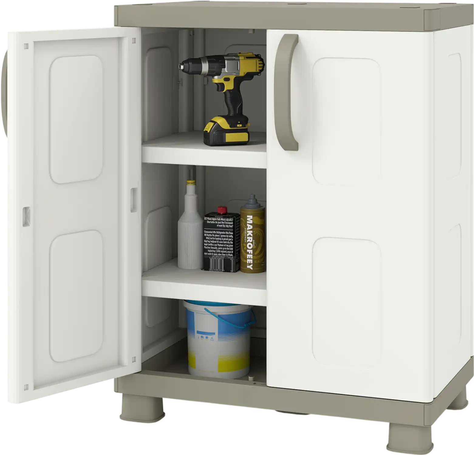 Costway Freestanding Buffet Sideboard Cabinet w/ 2 Doors Adjustable Shelves 33760634 New