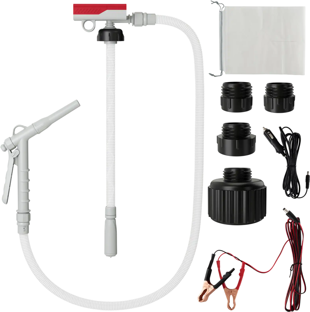 Fuel Transfer Pump with Nozzle for Flow Control and Stop