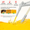 Fuel transfer pump with flow control nozzle, 3.8 GPM, compatible with gasoline and diesel for easy fuel transfer.