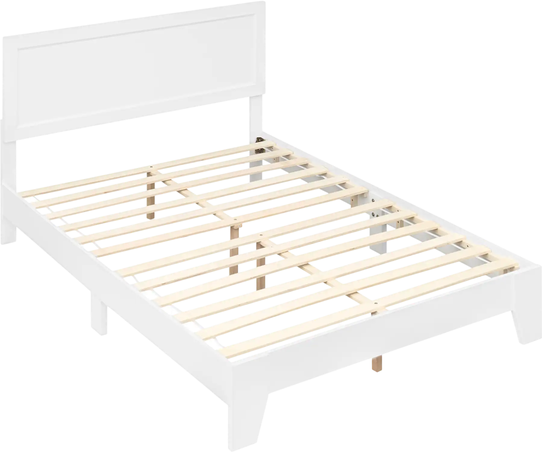 Costway Full Size Modern Platform Bed Frame with Headboard No Box Spring Needed 44409175 New