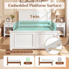 Full/Queen/Twin Size Platform Bed Frame with Headboard - Gallery View 8 of 10